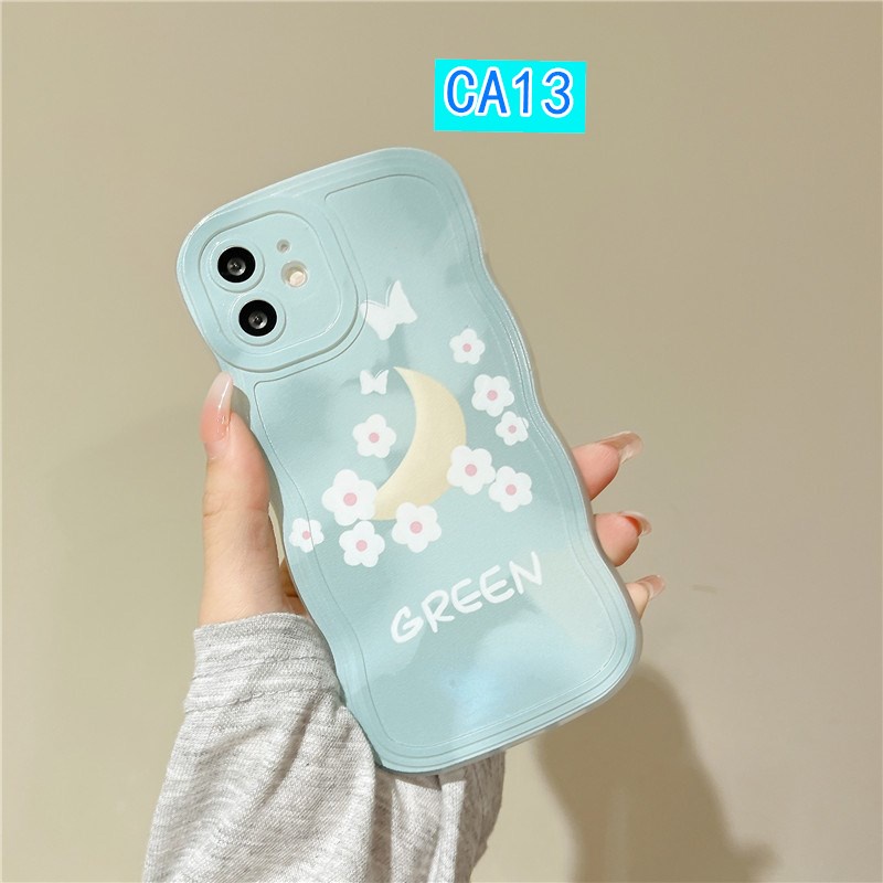 Ốp Điện Thoại Mềm In Hình Hoa / Cún / Mặt Trăng Cho iPhone 6 6s 7 8 Plus X Xs Max XR 13 12 11 Pro Max