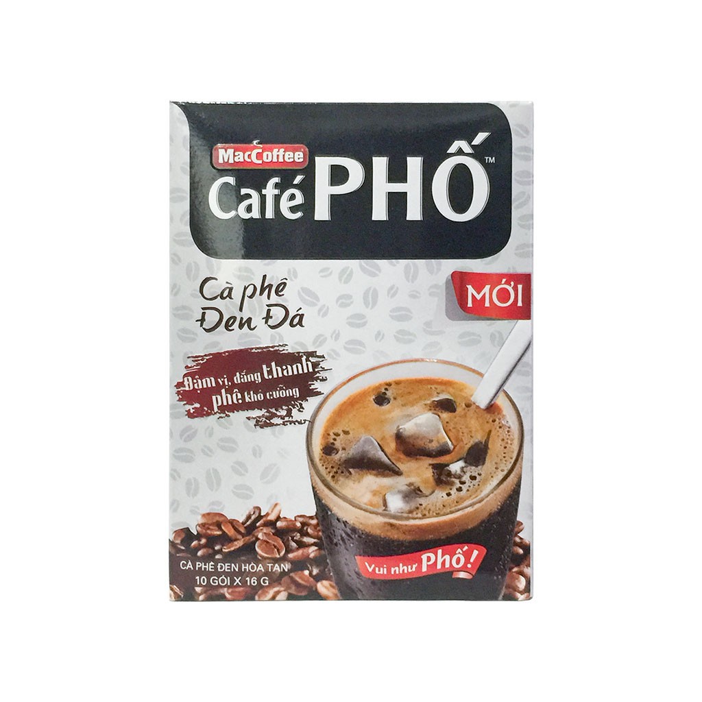 Cà Phê Đen Đá Hòa Tan Café Phố 160g