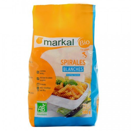 Nui xoắn hữu cơ Spirelli 500g - Markal