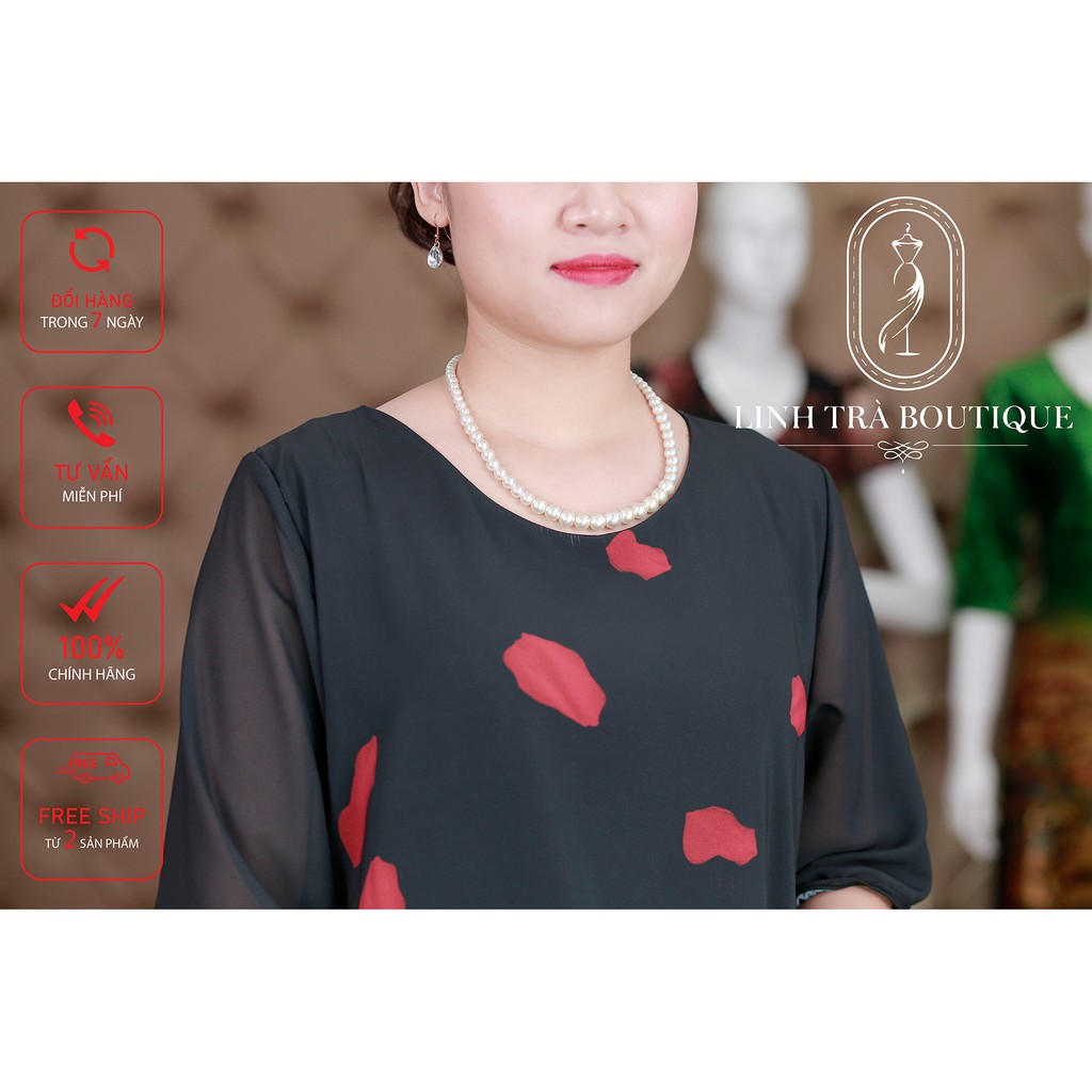 Đầm trung niên Linh Trà Boutique thiết kế lịch sự , sang trọng - LT29