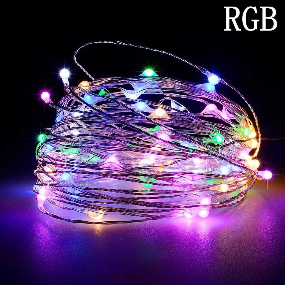 Dây Đèn Led cước nhiều màu 10m trang trí - Fairy light
