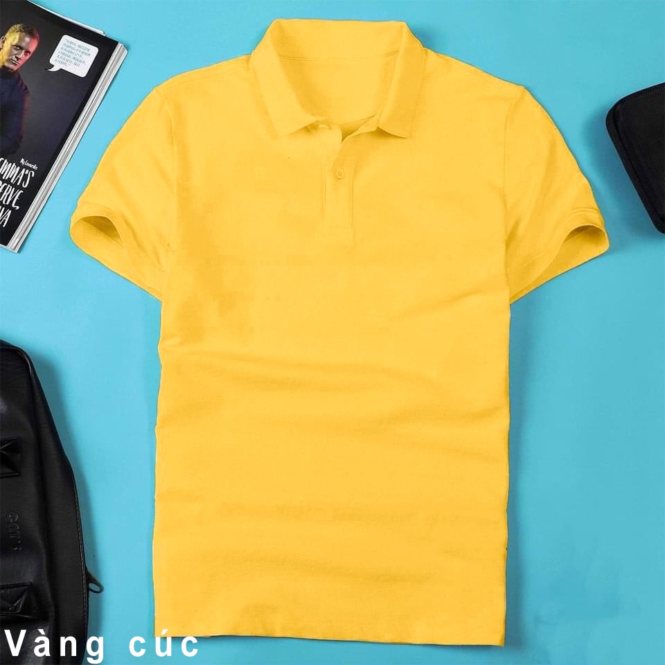 [SALE 50%] Áo thun nam ngắn tay POLO - Áo có cổ vải cotton co dãn cao cấp, thấm hút mồ hôi - không phai màu xù lông