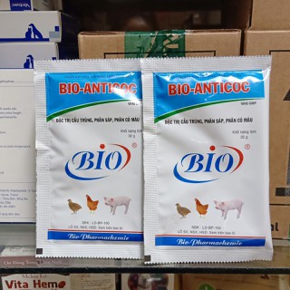 Bio Anticoc 100Gr - Cầu Trùng Phân Ra Máu Trên Gà Heo Thỏ