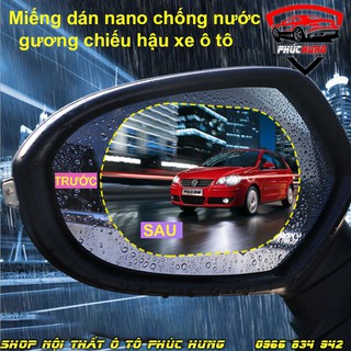 ⚡️Freeship 99k - Toàn quốc⚡️ Miến Dán NaNo Chống Nước Cho Gương Chiếu Hậu Ô Tô