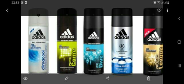 Xịt khử mùi toàn thân nam Adidas Neo Body Spray 150mlp