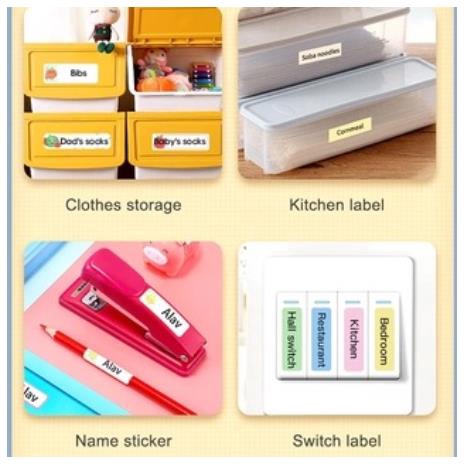 Máy In Nhãn Cầm Tay Không Dây Kết Nối Bluetooth Niimbot D110