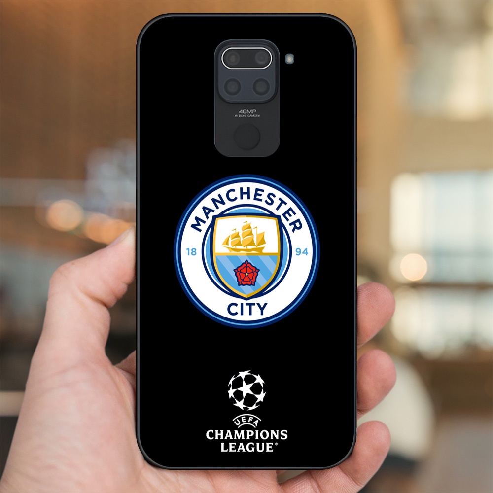 Ốp lưng Xiaomi Redmi Note 9 viền đen in hình Manchester City MC