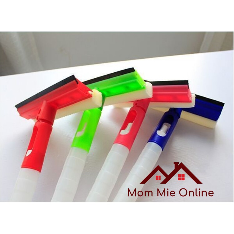 Cây lau kính mini có bình xịt, đầu mút và đầu gạt cao su - D002