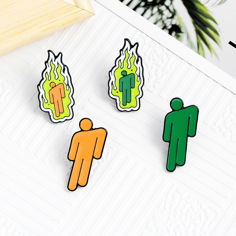 Ghim Cài Áo Hình Billie Eilish Hoạt Hình Thời Trang