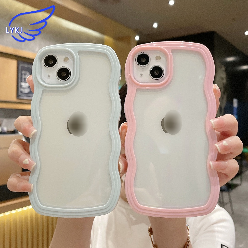 Ốp Điện Thoại tpu Viền Lượn Sóng Chống Thấm Nước Chống Rơi Cho iPhone 13 11pro 12promax xs xr xsmax