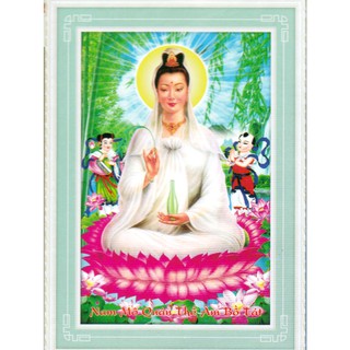 Nam Mô Quan Thế Âm Bồ Tát Tranh gắn đá kim cương AB H1037 ( tranh chưa gắn đá )