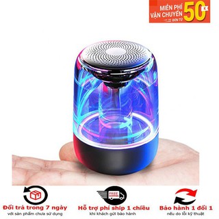 Loa bluetooth C7 có led nháy theo nhạc, trong suốt bass chuẩn