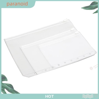 Túi Nhựa Pvc Đựng Thẻ Có Khóa Kéo Kích Thước A5 / A6 / A7