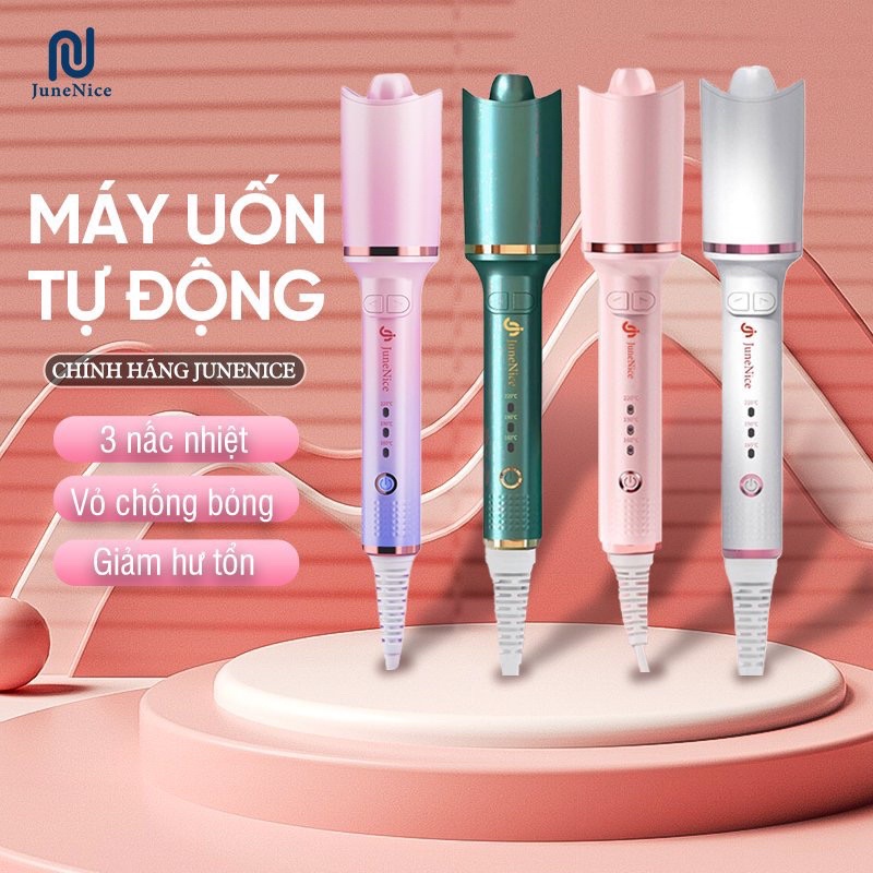 [Hàng Có Sẵn] Máy uốn tóc tự động tự xoay thông minh tiện lợi độc đáo mới lại tiện ích 1 đổi 1 trong 30 ngày JN June nic