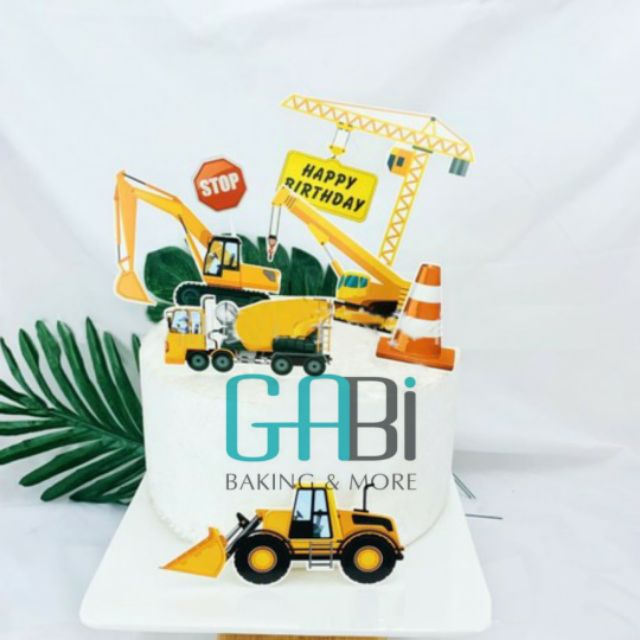 Set topper giấy công trường khai thác