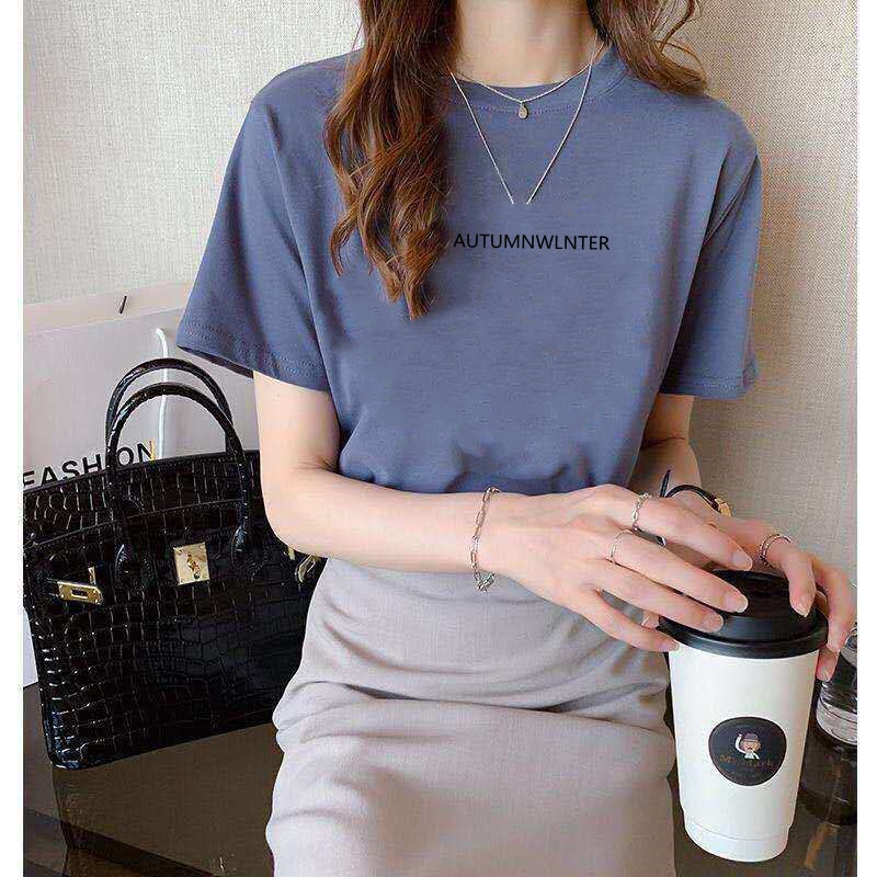 Korean version of loose fashion print trend short-sleeved T-shirt woman