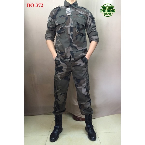 QUẦN ÁO LÍNH RẰN RI NÂU MÃ 372 | BigBuy360 - bigbuy360.vn