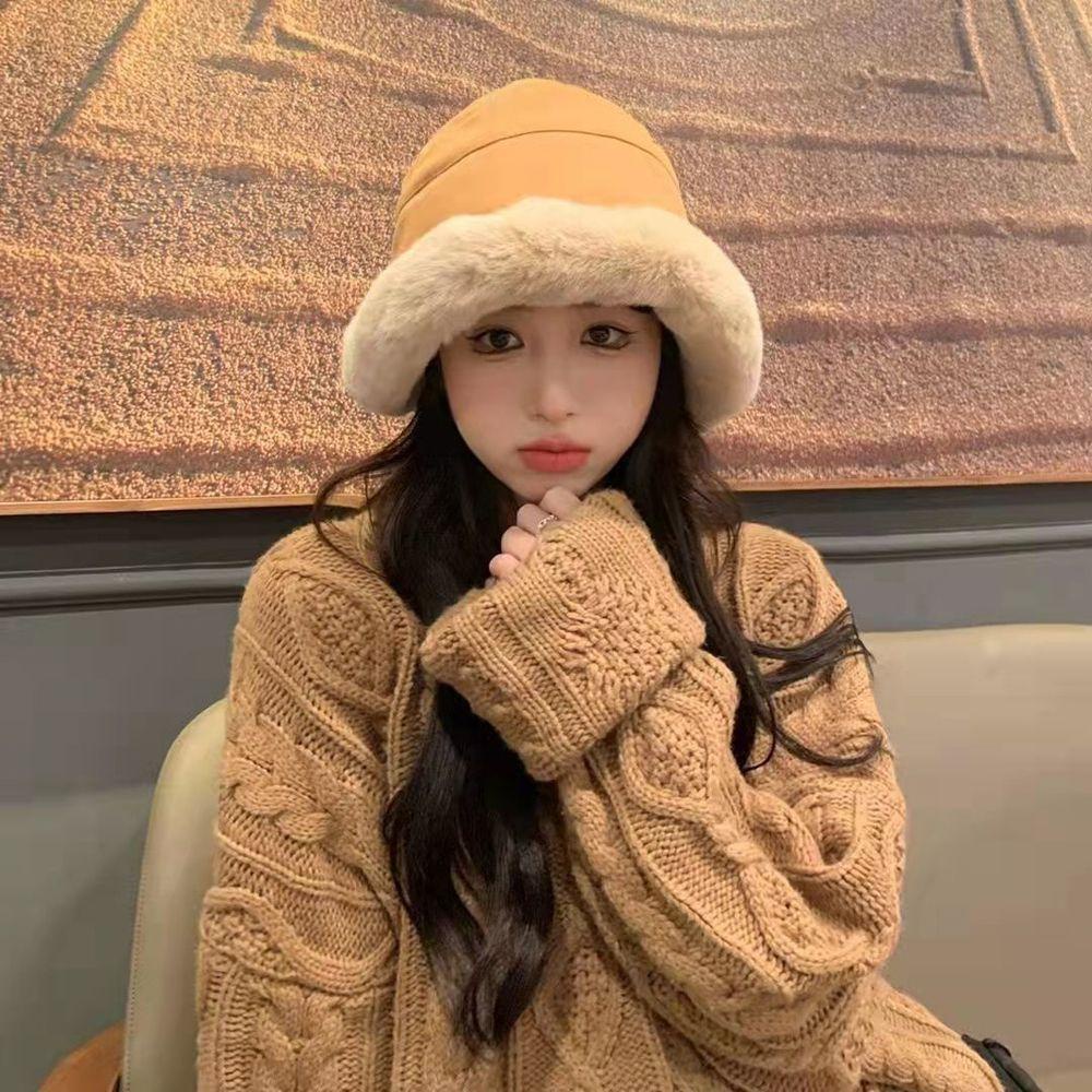 Nón Bucket Rộng Vành Bằng Vải Bông Phong Cách Nhật Bản Dành Cho Nữ