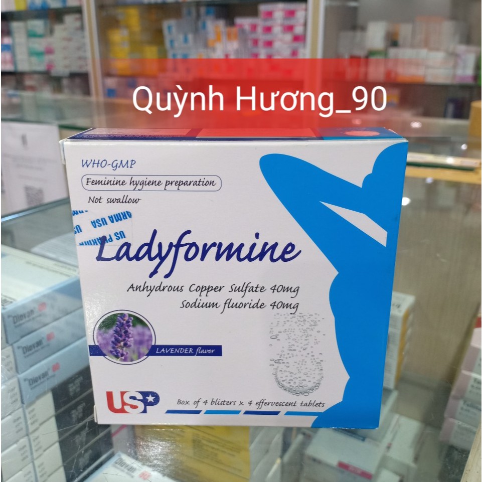 Viên sủi LADYFORMINE viên rửa vệ sinh ( hộp 16 viên )