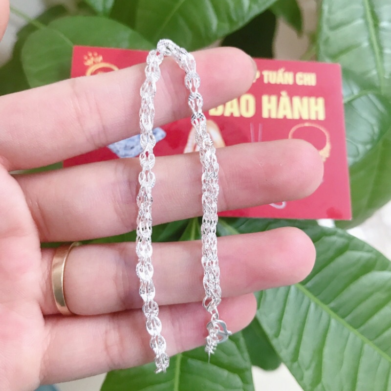 SIÊU SALE Lắc Tay Bạc Nữ, Kiểu Dáng Dây Mềm Thanh Lịch, Trẻ Trung