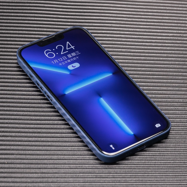 Ốp Điện Thoại pp Siêu Mỏng Kết Cấu Sợi Carbon 0.35mm Cho iphone 15 14 13 12 pro max mini xr 11