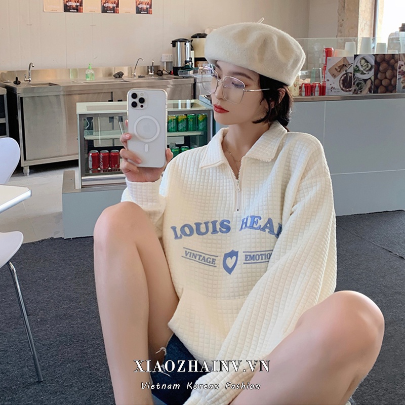 Áo Thun Polo Tay Dài Dáng Rộng In Chữ Thời Trang Phong Cách Hàn Quốc Cho Nữ | BigBuy360 - bigbuy360.vn