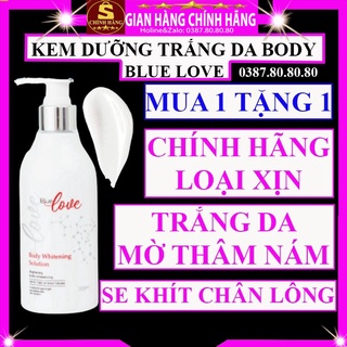 Kem dưỡng trắng nâng tone da body chính hãng Blue Love da cổ tay chân dưỡng thể toàn thân phân từ nước cho nam nữ bà bầu
