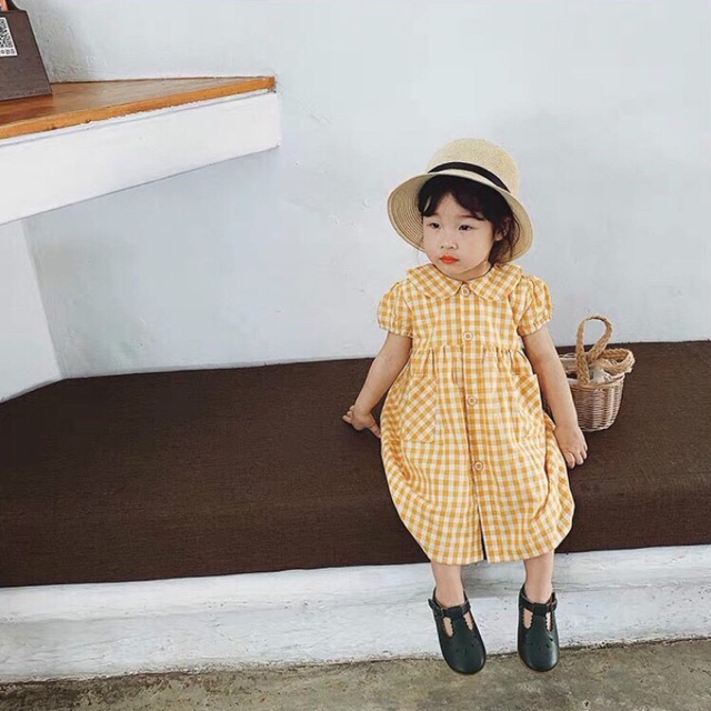 Váy caro vàng(Thuỳ vân)