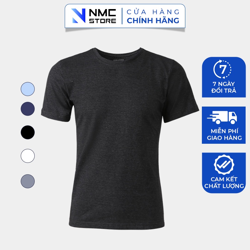 Áo phông trơn nam ôm dáng cổ tròn chất cotton thoáng mát - NMC STORE