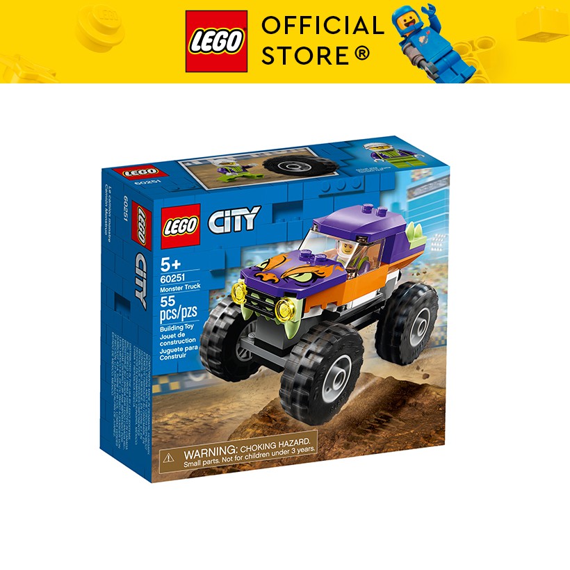 LEGO CITY 60251 Chiến Xe Quái Vật (55 Chi tiết) Bộ gạch đồ chơi lắp ráp giao thông cho trẻ em