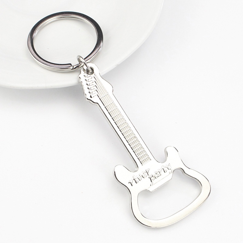 Móc Khoá Kiêm Đồ Khui Nắp Chai Hình Cây Đàn Guitar