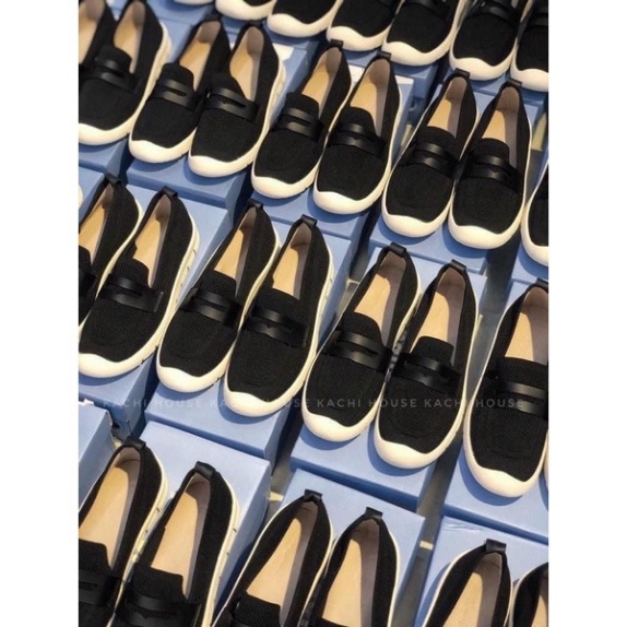 GIÀY SLIP ON ĐẾ TRẮNG PHỐI LƯỚI