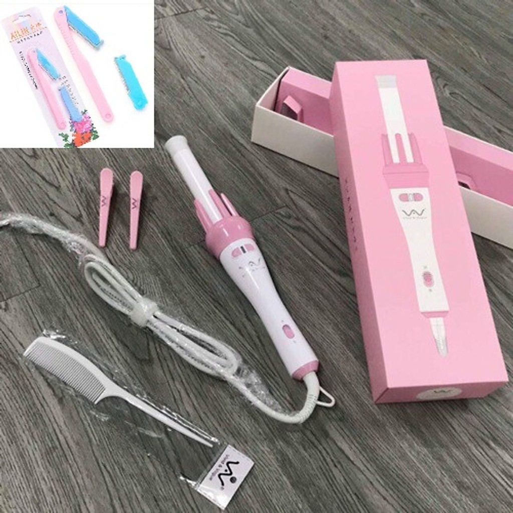 Máy Uốn Tóc , Đ𝑨 𝑵𝑨̆𝑵𝑮 Máy Làm Tóc Làm Xoăn Xoay Tự Động 360 Độ(CHÍNH HÃNG)