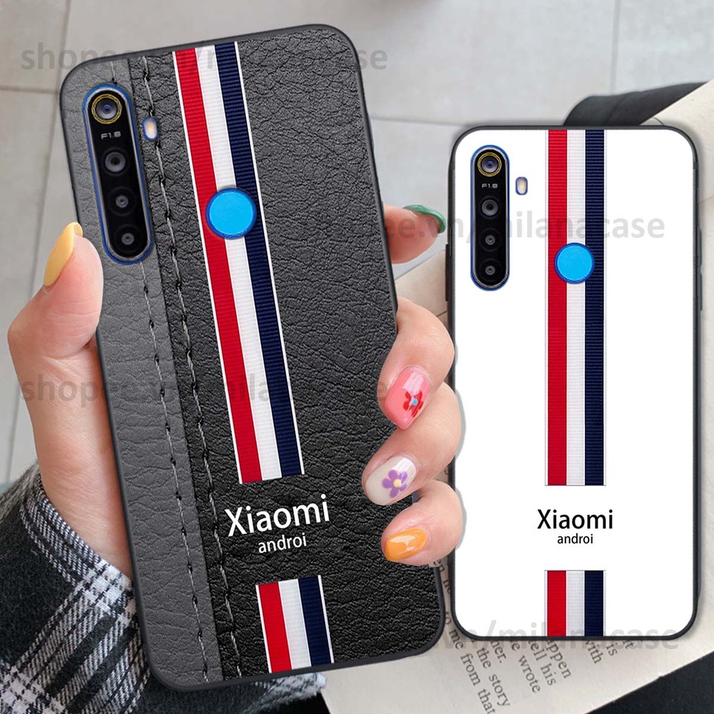 Ốp Realme 5 / 5 Pro / C3 in giả da phong cách thể thao, cá tính, thời trang