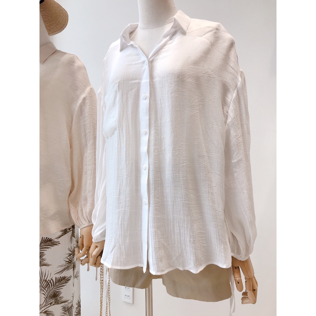 Áo sơ mi tay viền dây - HA14 MIEU - HA14