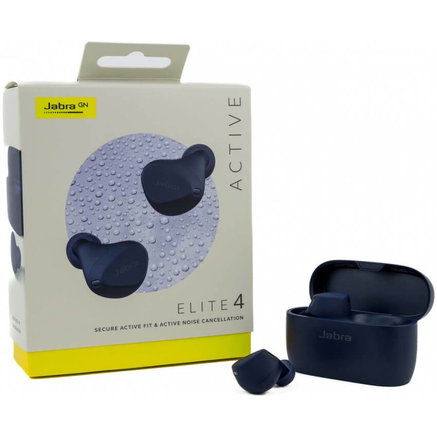 Tai Nghe True Wireless Chống Ồn Jabra Elite 4 Active, Pin 7h, New Seal, Chính Hãng, Bảo Hành 24 Tháng | Trần Du Audio