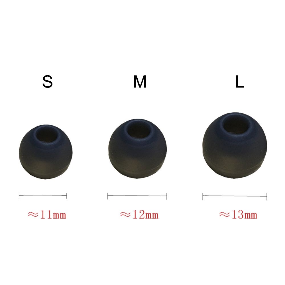 Nút Bọc Đầu Tai Nghe Bằng Silicon Mềm Thoải Mái Chống Bụi Không Đau Màu Đen