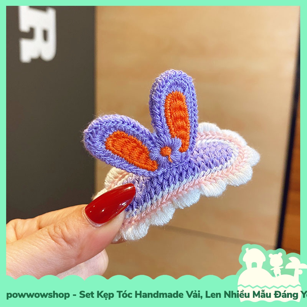 [Sẵn VN - Hỏa Tốc] Set Kẹp Tóc Handmade Vải, Len Nhiều Mẫu Đáng Yêu Hoạt Hình Toy Dis-ney