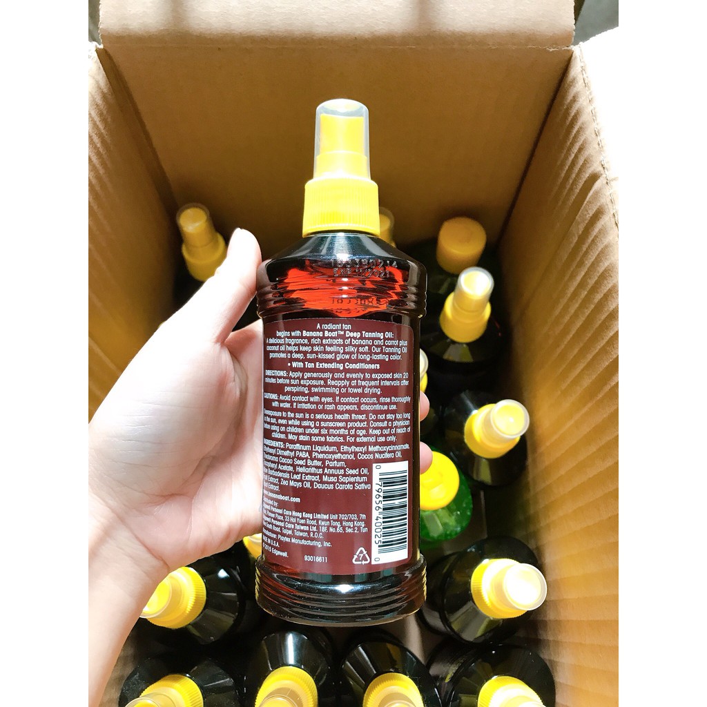 [Nhập Khẩu USA] Dầu phơi nắng Banana Boat Tanning Oil SPF4-SPF8-SPF15 (236ml) | BigBuy360 - bigbuy360.vn
