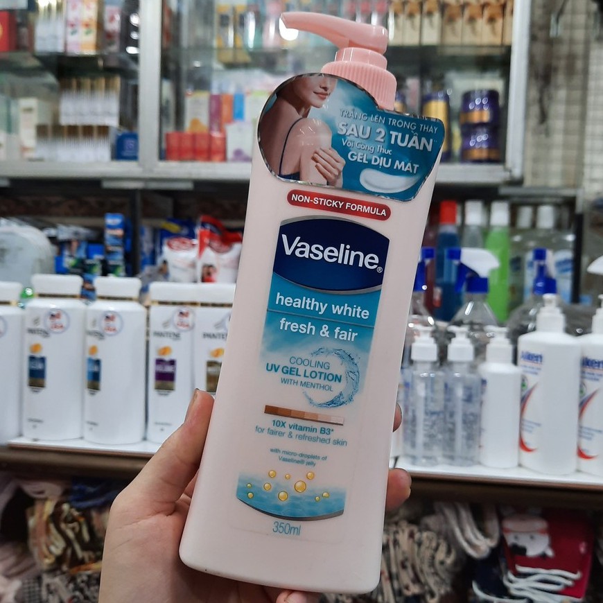 Gel dưỡng thể Vaseline dịu mát trắng da Fresh &amp; Fair 350ml