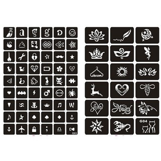 KHUÔN VẼ HENNA DÙNG NHIỀU LẦN( INBOX CHỌN KHUÔN) (không kèm mực)