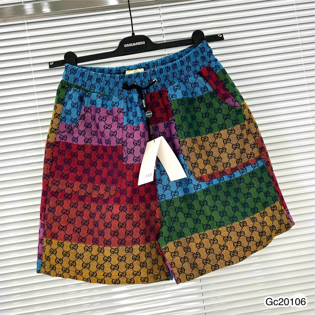 Quần Short Nam Gu.cci 7 màu Cực Chất . Quần Đùi Nam Gc Họa Tiết In Hình Chất Vải Cotton Thô Cao Cấp DT STORE MENWEAR