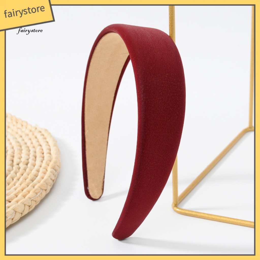 Fairystore| Dây Buộc Tóc 3cm Màu Sắc Đơn Giản Băng Đô Thoải Mái