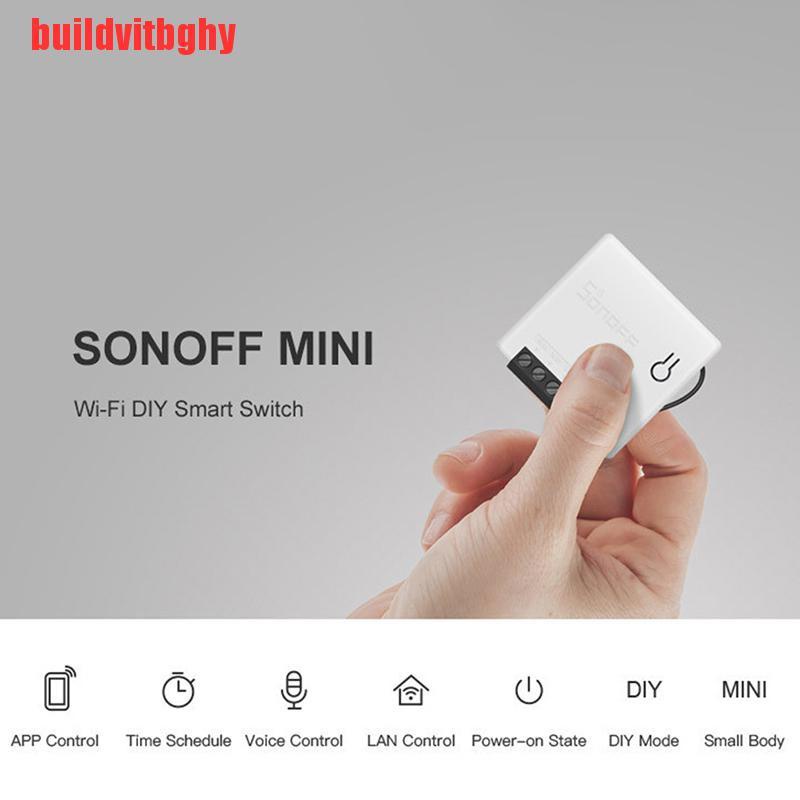 {buildvitbghy}SONOFF MINI DIY Wifi Smart Switch Two Way Switch Via APP Remote Control Switches OSE