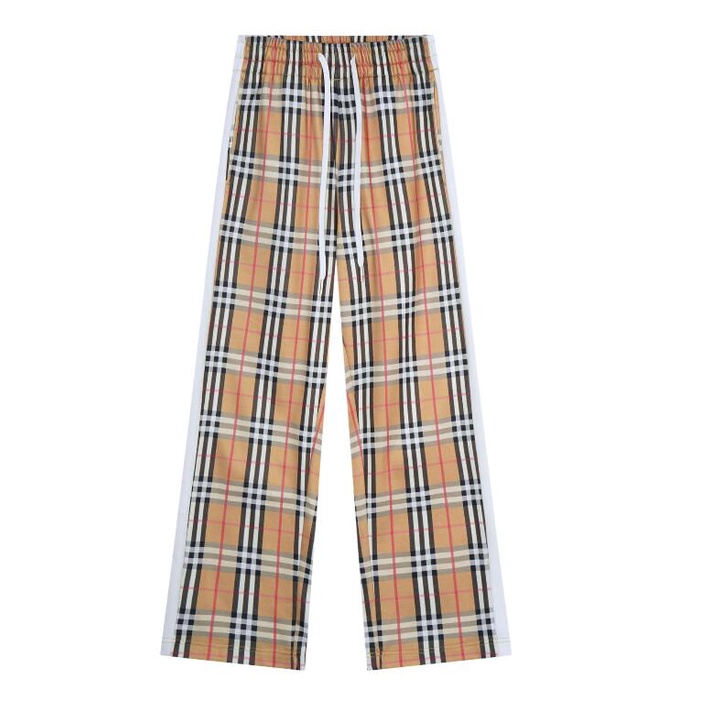 Quần Dài Cotton Họa Tiết Sọc Caro Trắng Đen Thời Trang Cho Nam Và Nữ