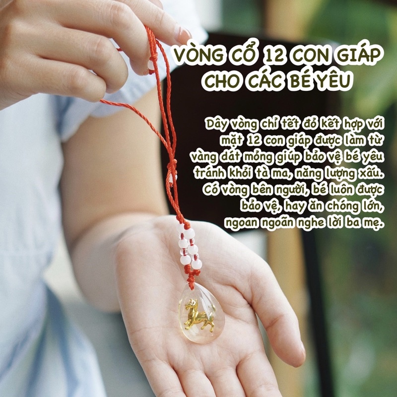Vòng cổ charm tuổi cho bé yêu