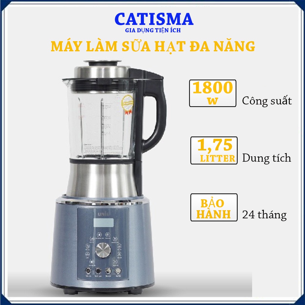 Máy làm sữa hạt đa năng UNIE V1S 1800W dung tích 1,75L hàng chính hãng