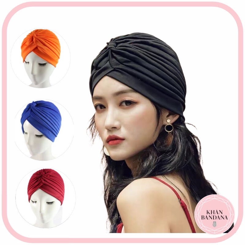 Mũ alibaba nhiều màu phong cách vintage Turban bohomian