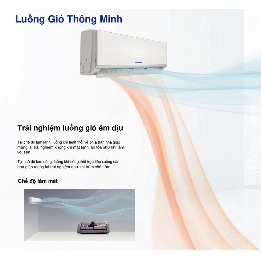 [Mã BMBAU300 giảm 10% đơn 499K] Điều hòa treo tường HYUNDAI 1 chiều 9000 BTU Indonesia (Indonesia)