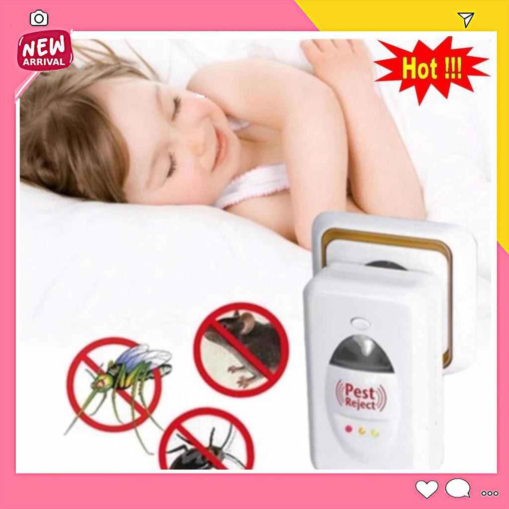 Máy Đuổi Côn Trùng Pest Rejeck - Tạo sóng siêu âm đuổi côn trùng, Đuổi Muỗi, Chuột, Đuổi Côn Trùng, Đuổi Mạt Rệ